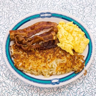 2 Eggs, 3 Sausage & 3 Bacon