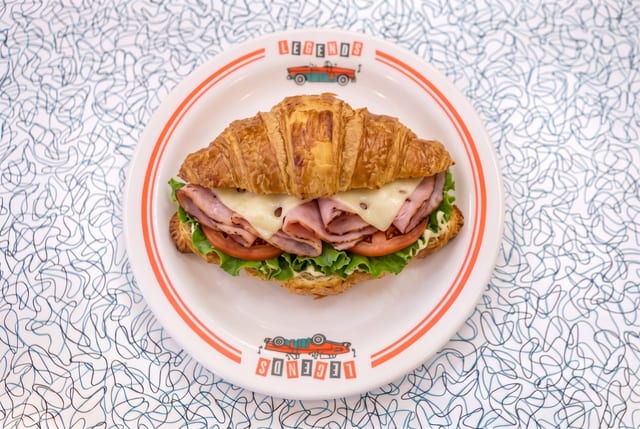 Grilled Ham & Cheese Sandwich.