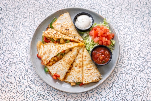 Chicken Quesadillas.